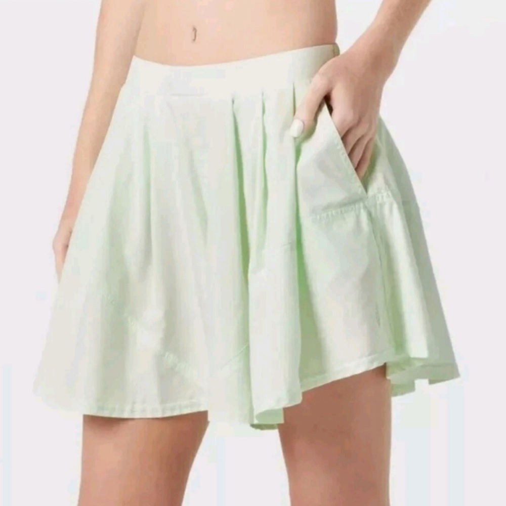 Free People Movement Court Crush Billowy Aqua Glass Shorts XS